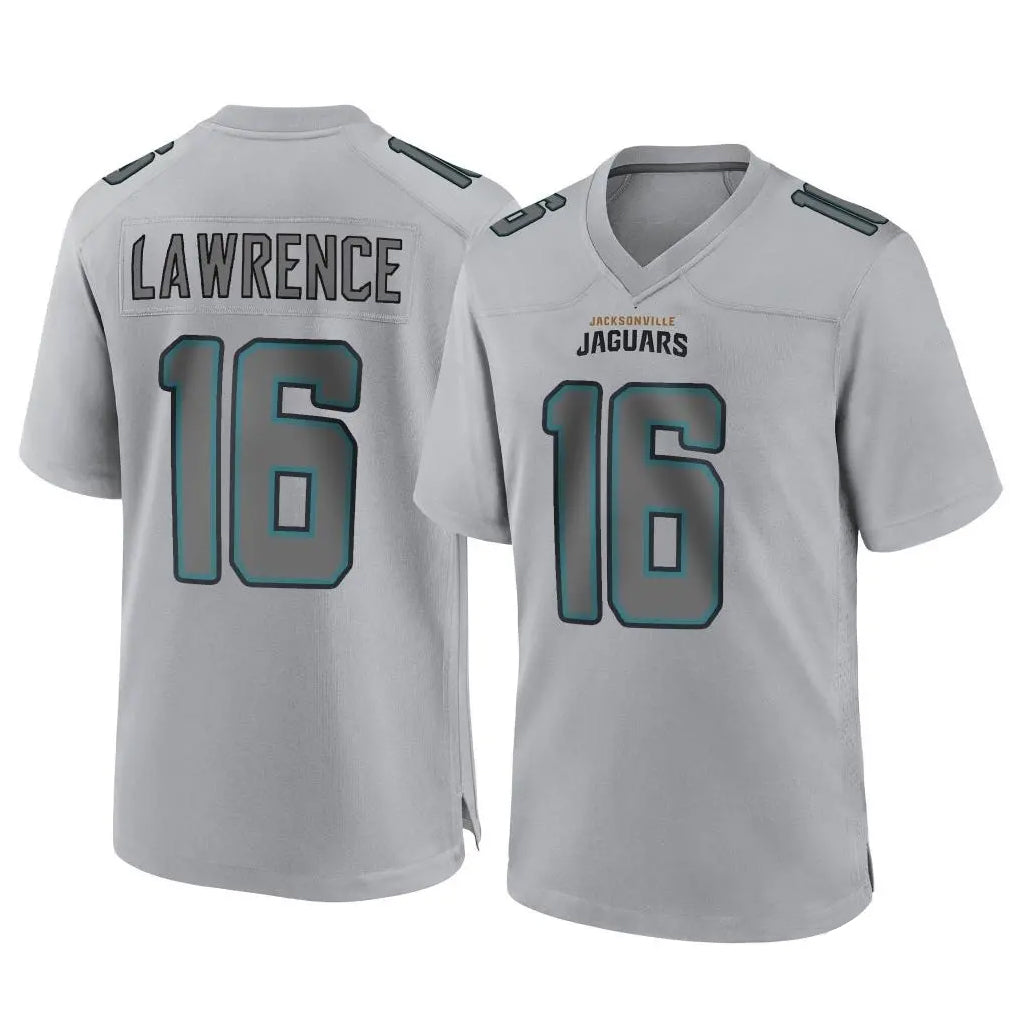 Punc J.Jaguars #16 Trevor Lawrence Player Gray Atmosphere Fashion Home Game Stitched Jerseys