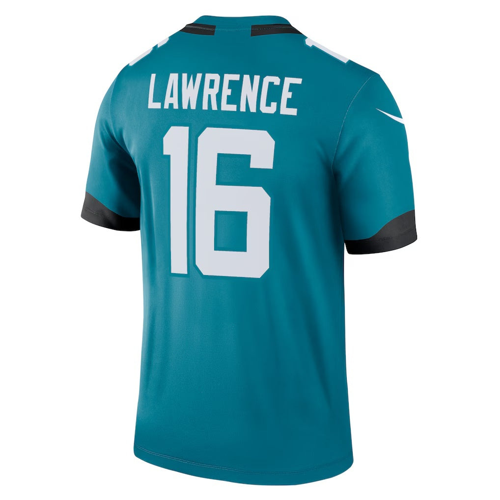 Punc J.Jaguars #16 Trevor Lawrence Teal Legend Player Performance Top Stitched Jerseys