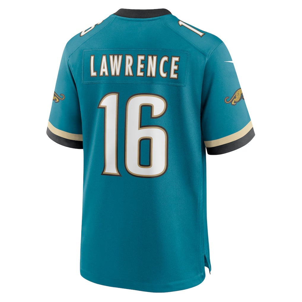Punc J.Jaguars #16 Trevor Lawrence Teal Prowler Throwback Player Game Stitched Jerseys