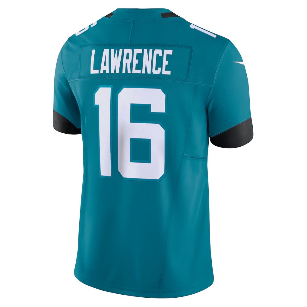 Punc J.Jaguars #16 Trevor Lawrence Teal Vapor F.U.S.E. Limited Stitched Jerseys