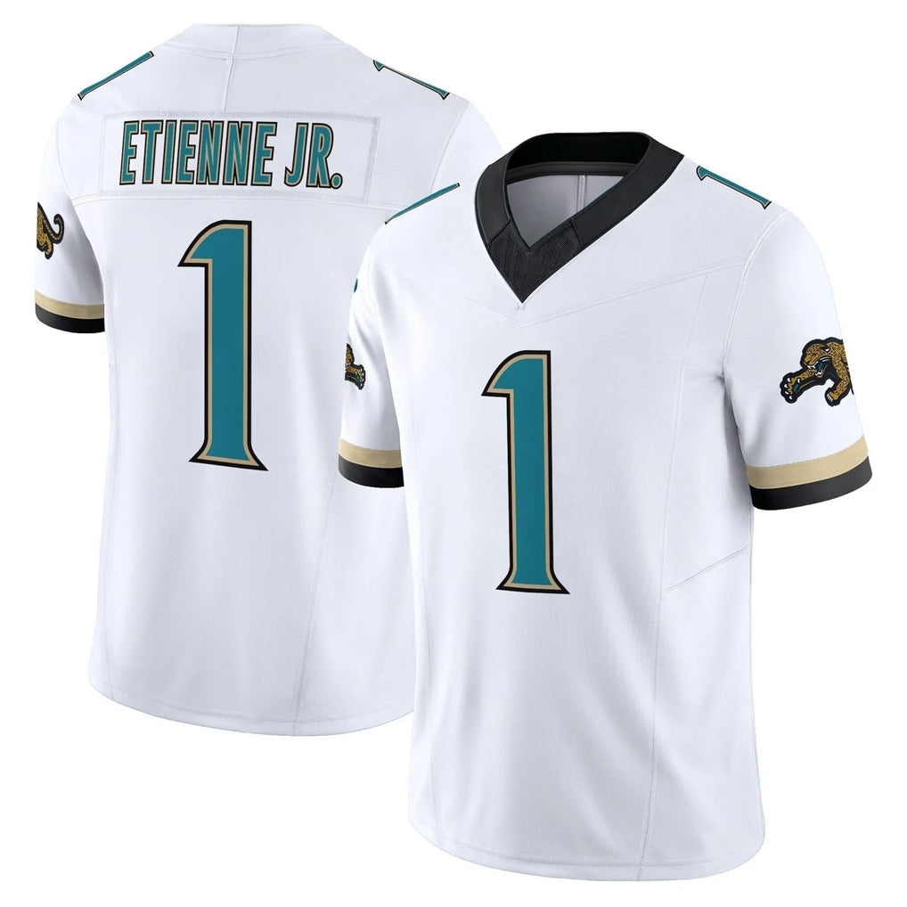 Punc J.Jaguars #1 Montaric Brown Player White Prowler Throwback Vapor F.U.S.E. Limited Home Game Stitched Jerseys