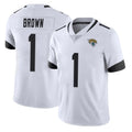 Punc J.Jaguars #1 Montaric Brown Player White Vapor Untouchable Limited Home Game Stitched Jerseys