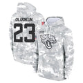 Punc J.Jaguars #23 Foyesade Oluokun Player Arctic Camo Salute to Service Hoodies Limited Game Stitched Jerseys