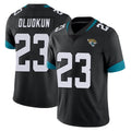Punc J.Jaguars #23 Foyesade Oluokun Player Black Vapor Untouchable Limited Home Game Stitched Jerseys