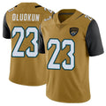 Punc J.Jaguars #23 Foyesade Oluokun Player Gold Vapor Limited Home Game Stitched Jerseys