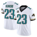 Punc J.Jaguars #23 Foyesade Oluokun Player White Prowler Throwback Vapor F.U.S.E. Limited Home Game Stitched Jerseys