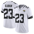 Punc J.Jaguars #23 Foyesade Oluokun Player White Vapor Untouchable Limited Home Game Stitched Jerseys