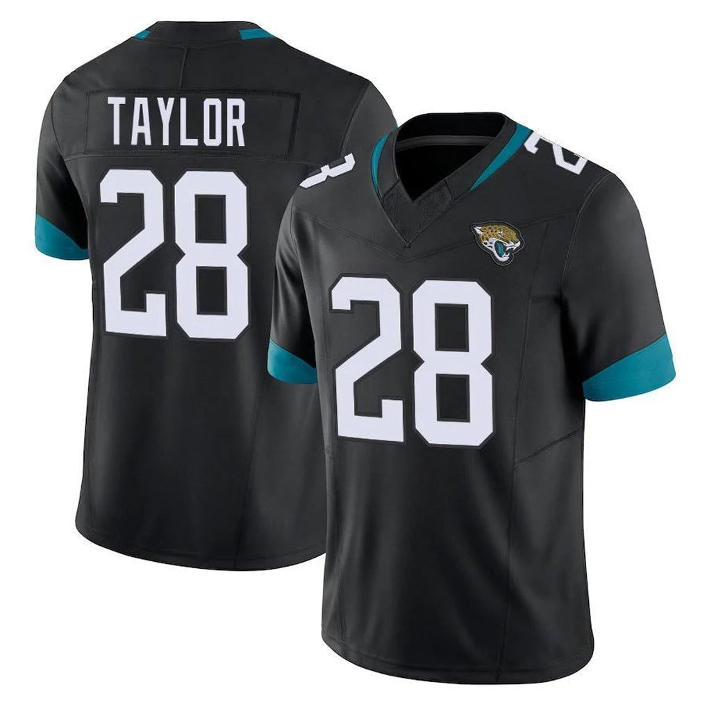 Punc J.Jaguars #28 Fred Taylor Player Black Vapor F.U.S.E. Limited Home Game Stitched Jerseys