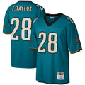 Punc J.Jaguars #28 Fred Taylor Player Mitchell & Ness Teal Legacy Replica Stitched Jerseys