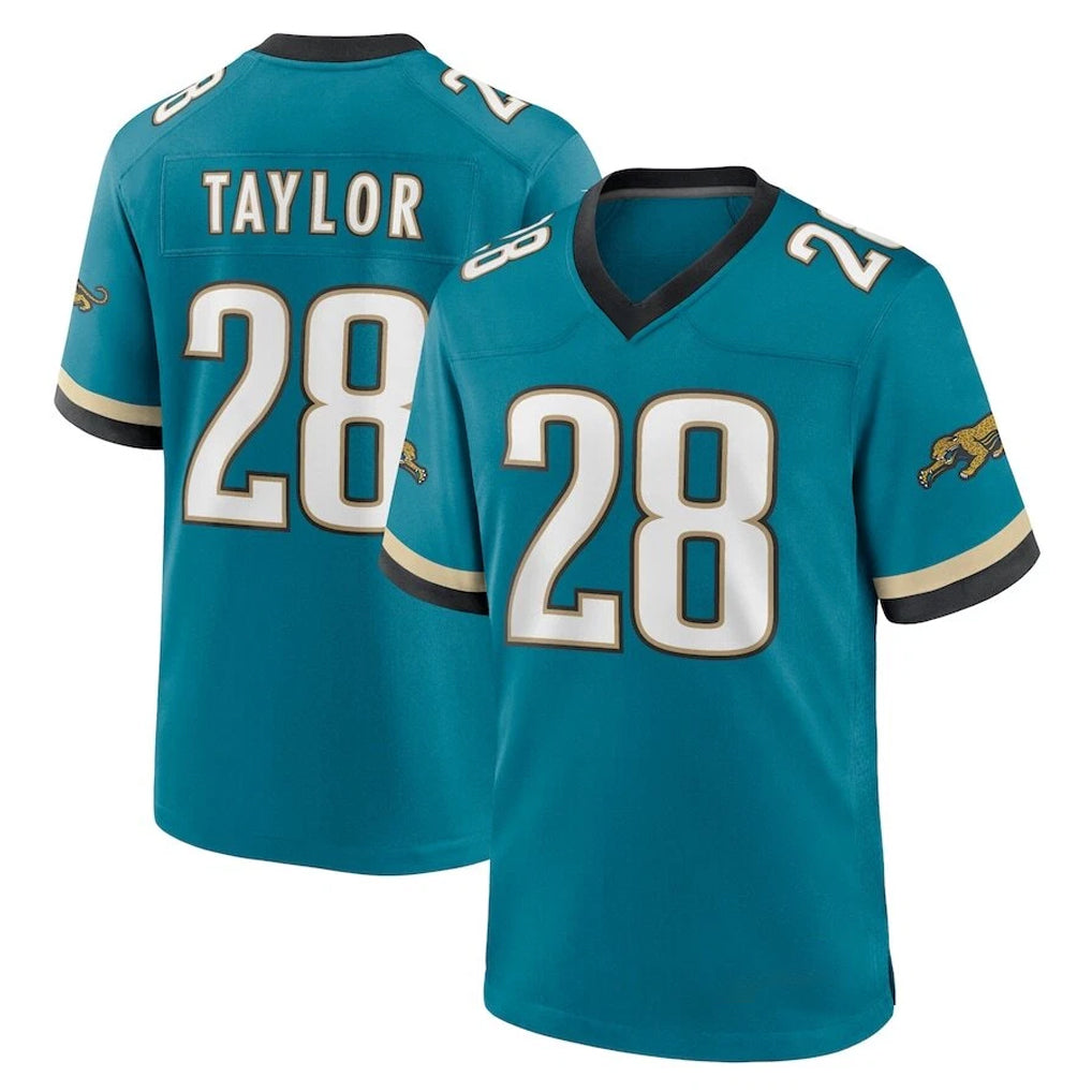 Punc J.Jaguars #28 Fred Taylor Player Teal Prowler Throwback Limited Home Game Stitched Jerseys