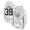 Punc J.Jaguars #39 Cam Little Player Arctic Camo Salute to Service Hoodies Limited Game Stitched Jerseys