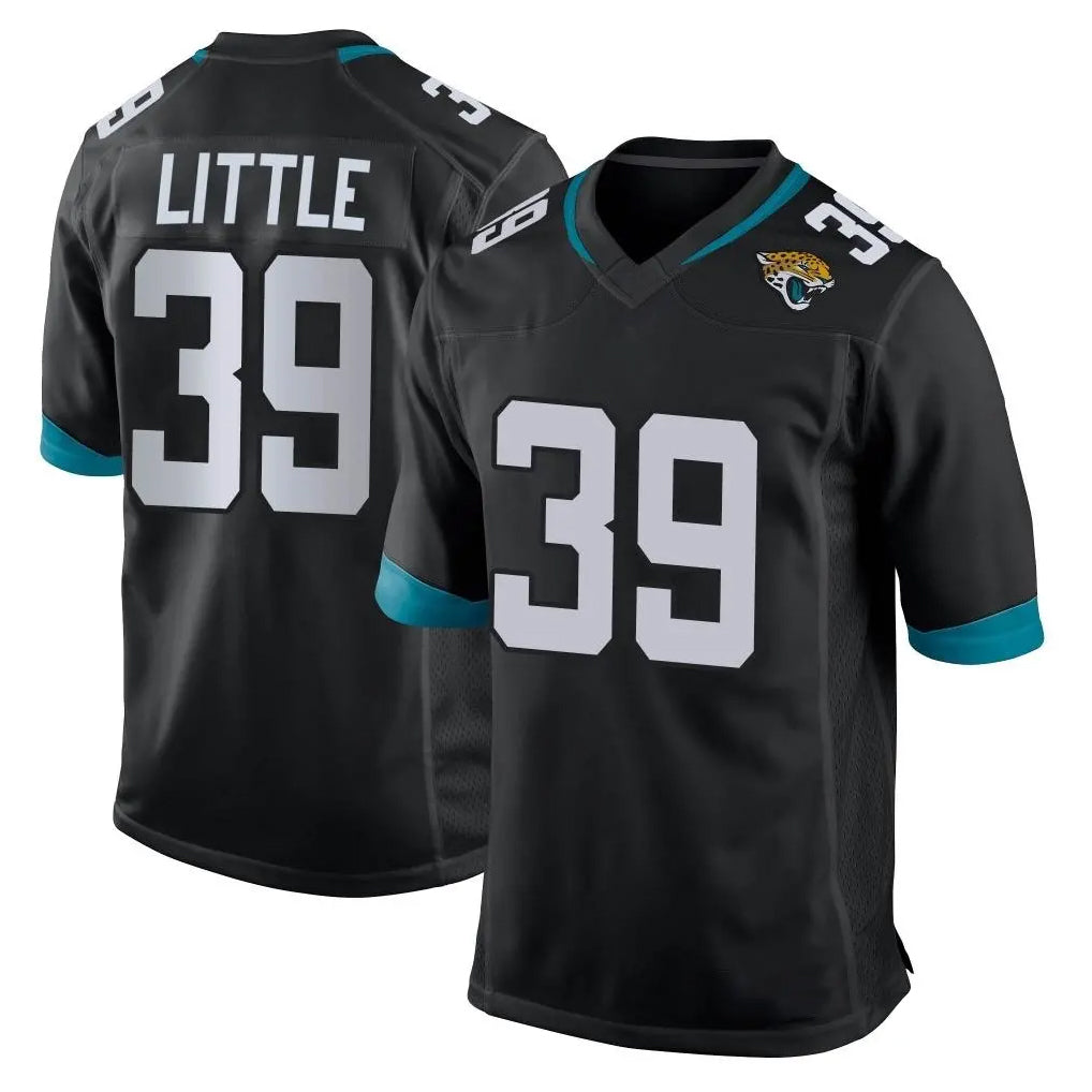 Punc J.Jaguars #39 Cam Little Player Black Home Game Stitched Jerseys