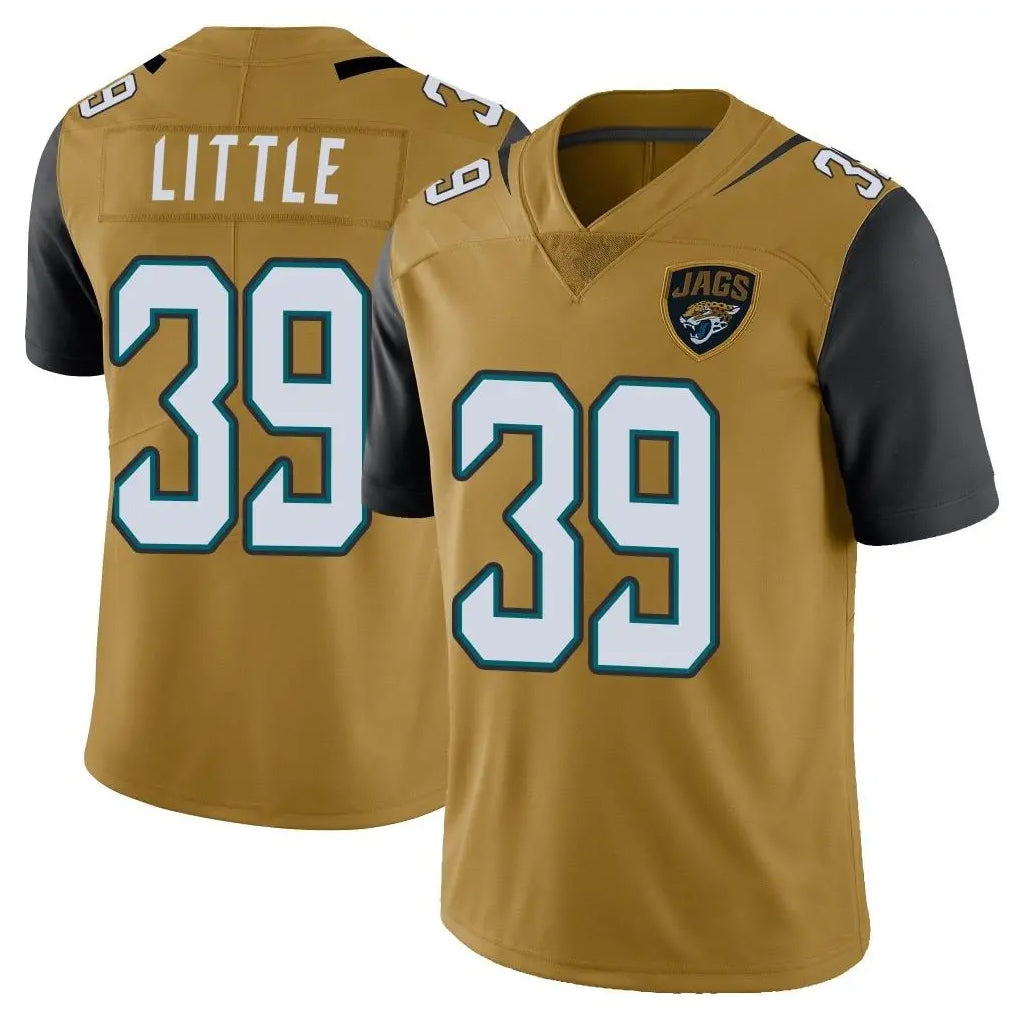 Punc J.Jaguars #39 Cam Little Player Gold Vapor Limited Home Game Stitched Jerseys