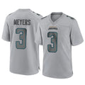 Punc J.Jaguars #3 Jakobi Meyers Player Gray Atmosphere Fashion Home Game Stitched Jerseys