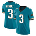Punc J.Jaguars #3 Jakobi Meyers Player Teal Prowler Throwback Vapor F.U.S.E. Limited Home Game Stitched Jerseys