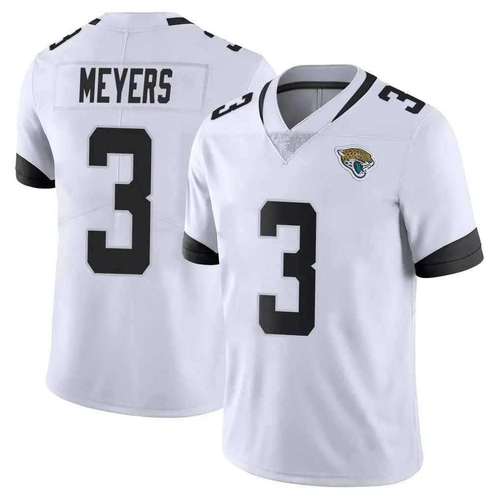 Punc J.Jaguars #3 Jakobi Meyers Player White Vapor Untouchable Limited Home Game Stitched Jerseys