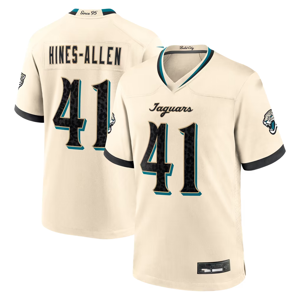 Punc J.Jaguars #41 Josh Hines-Allen Natural 2026 Rivalries Collection Game Stitched Jerseys