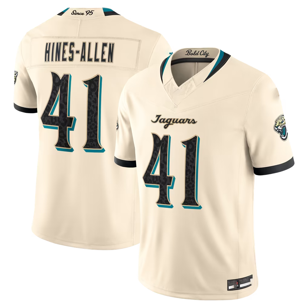 Punc J.Jaguars #41 Josh Hines-Allen Natural 2026 Rivalries Collection Limited Stitched Jerseys