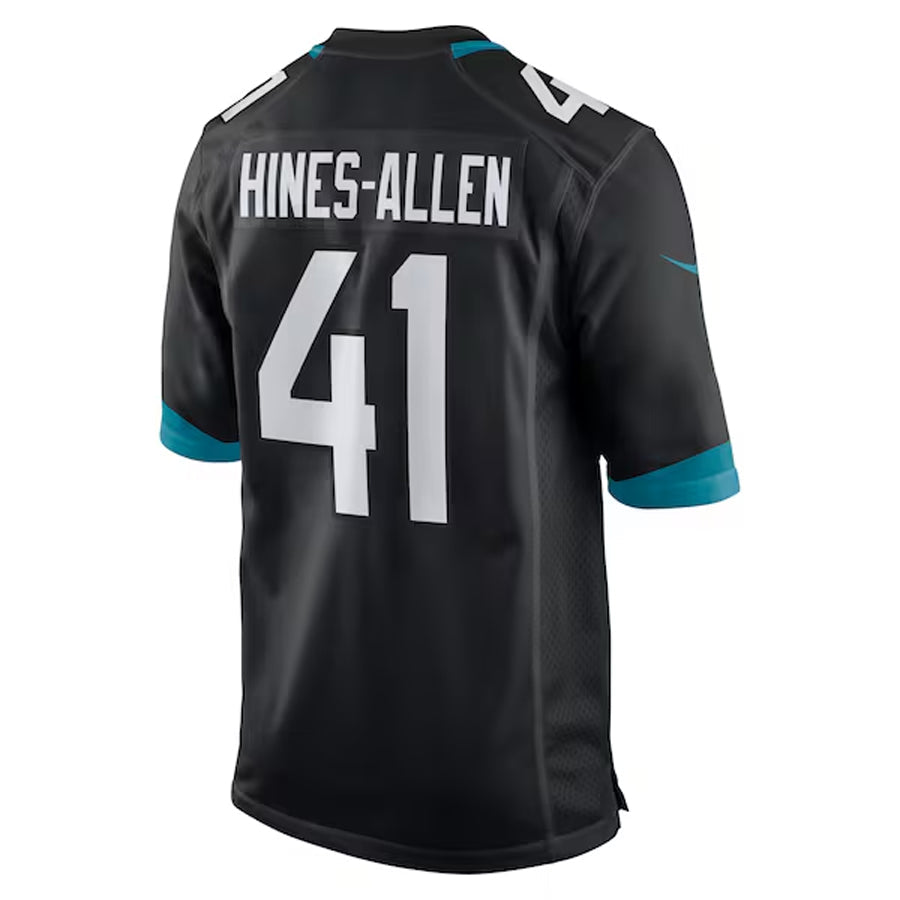 Punc J.Jaguars #41 Josh Hines-Allen Player Black Home Game Football Jerseys