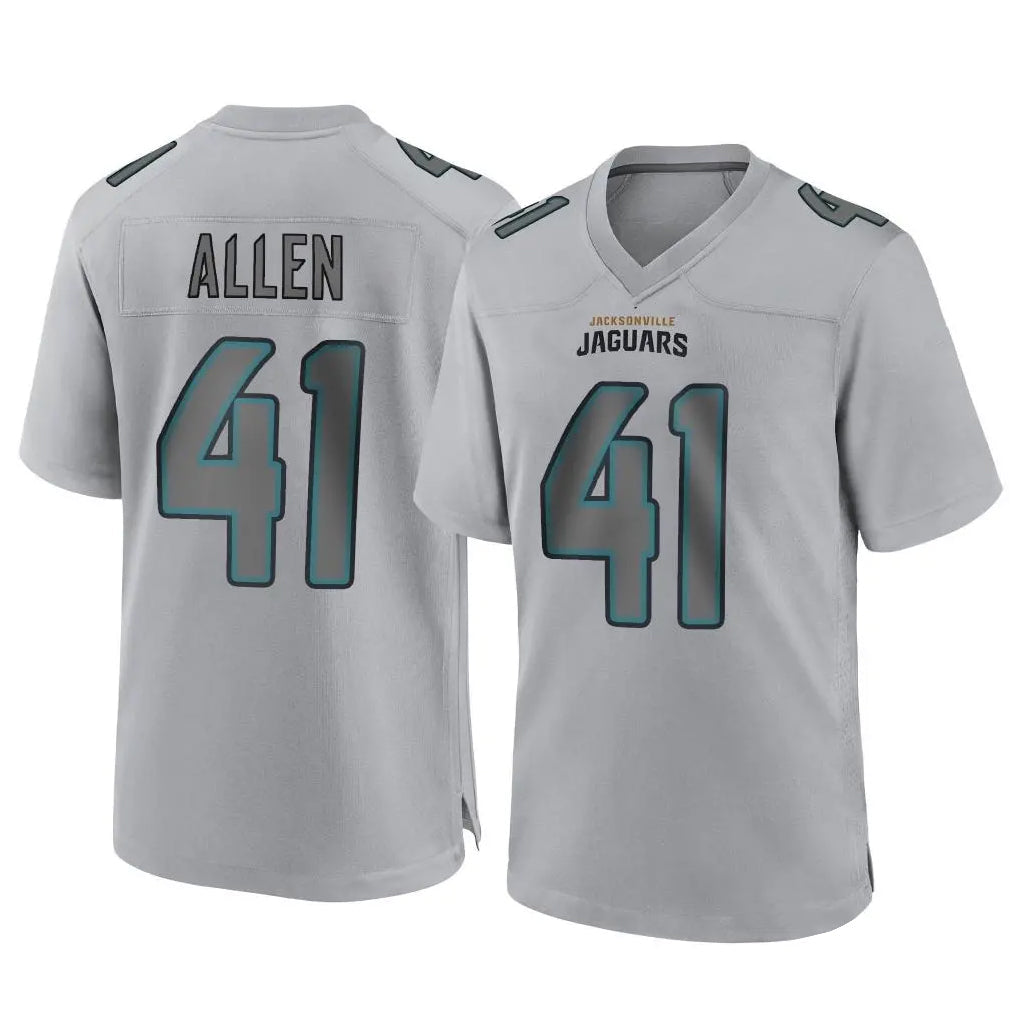 Punc J.Jaguars #41 Josh Hines-Allen Player Gray Atmosphere Fashion Home Game Stitched Jerseys
