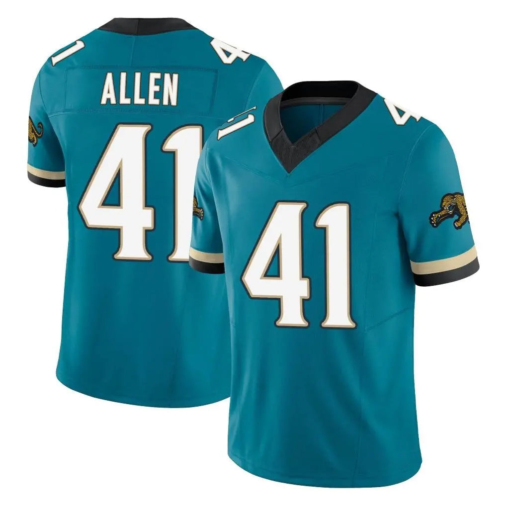 Punc J.Jaguars #41 Josh Hines-Allen Player Teal Prowler Throwback Vapor F.U.S.E. Limited Home Game Stitched Jerseys