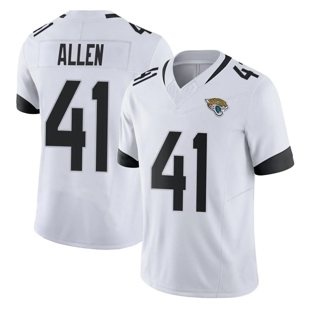 Punc J.Jaguars #41 Josh Hines-Allen Player White Vapor F.U.S.E. Limited Home Game Stitched Jerseys
