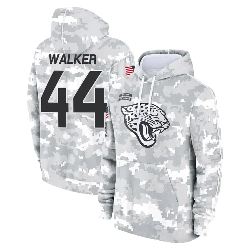 Punc J.Jaguars #44 Travon Walker Player Arctic Camo Salute to Service Hoodies Limited Game Stitched Jerseys