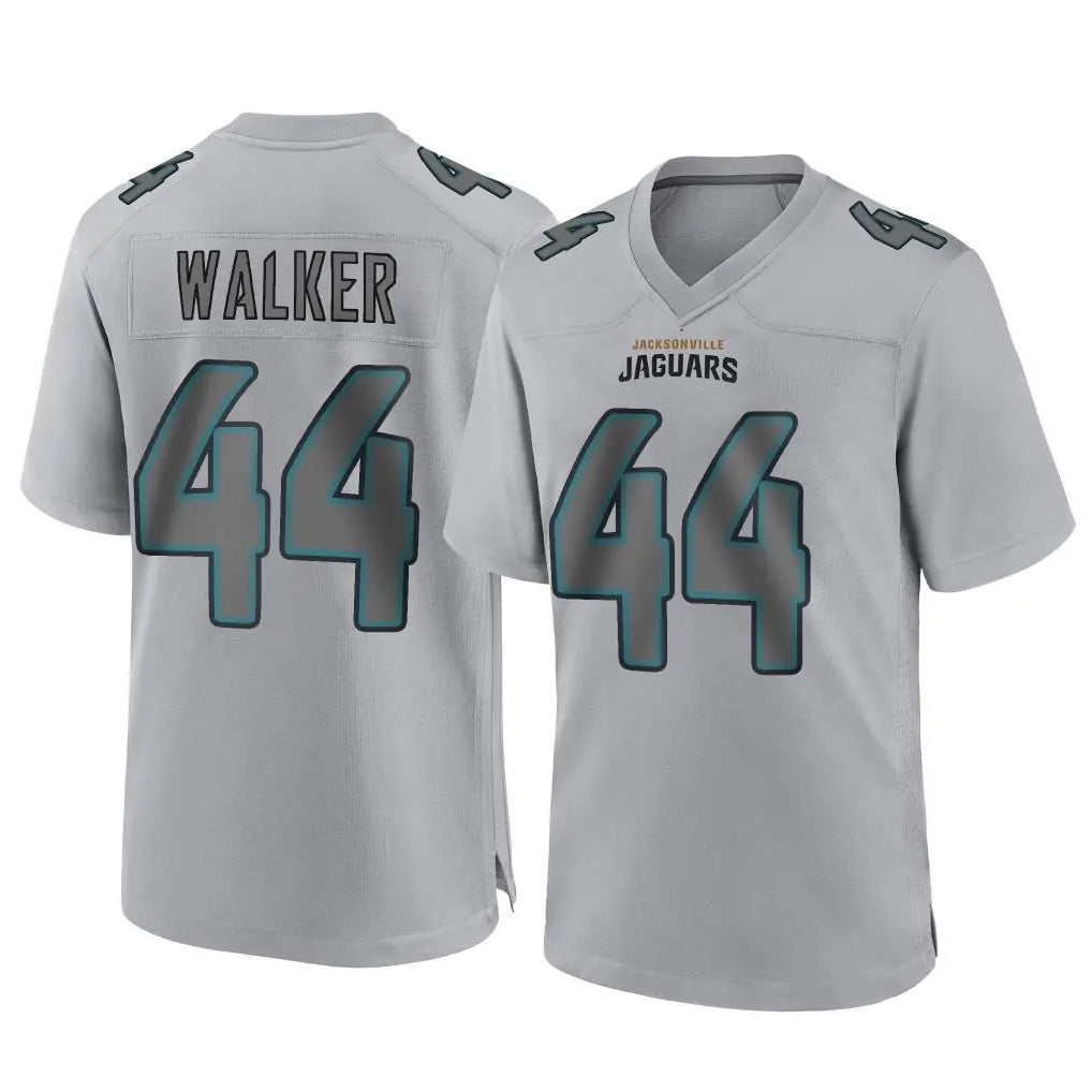 Punc J.Jaguars #44 Travon Walker Player Gray Atmosphere Fashion Home Game Stitched Jerseys