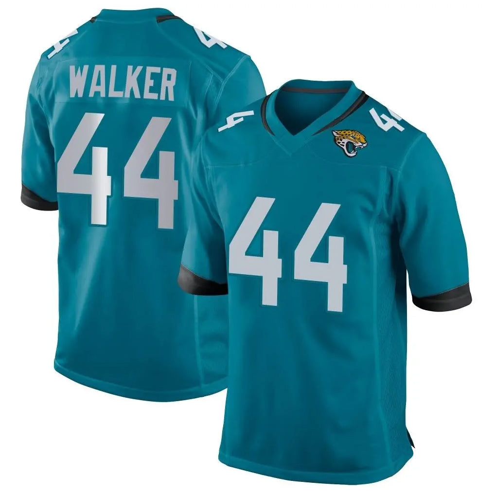 Punc J.Jaguars #44 Travon Walker Player Teal Home Game Stitched Jerseys