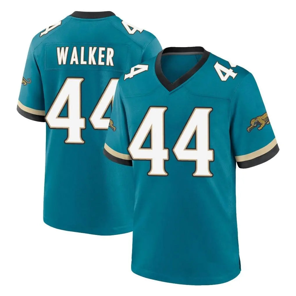 Punc J.Jaguars #44 Travon Walker Player Teal Prowler Throwback Limited Home Game Stitched Jerseys