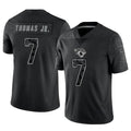 Punc J.Jaguars #7 Brian Thomas Jr. Player Black RFLCTV Limited Stitched Jerseys