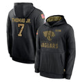 Punc J.Jaguars #7 Brian Thomas Jr. Player Black Salute to Service Hoodies Limited Game Stitched Jerseys