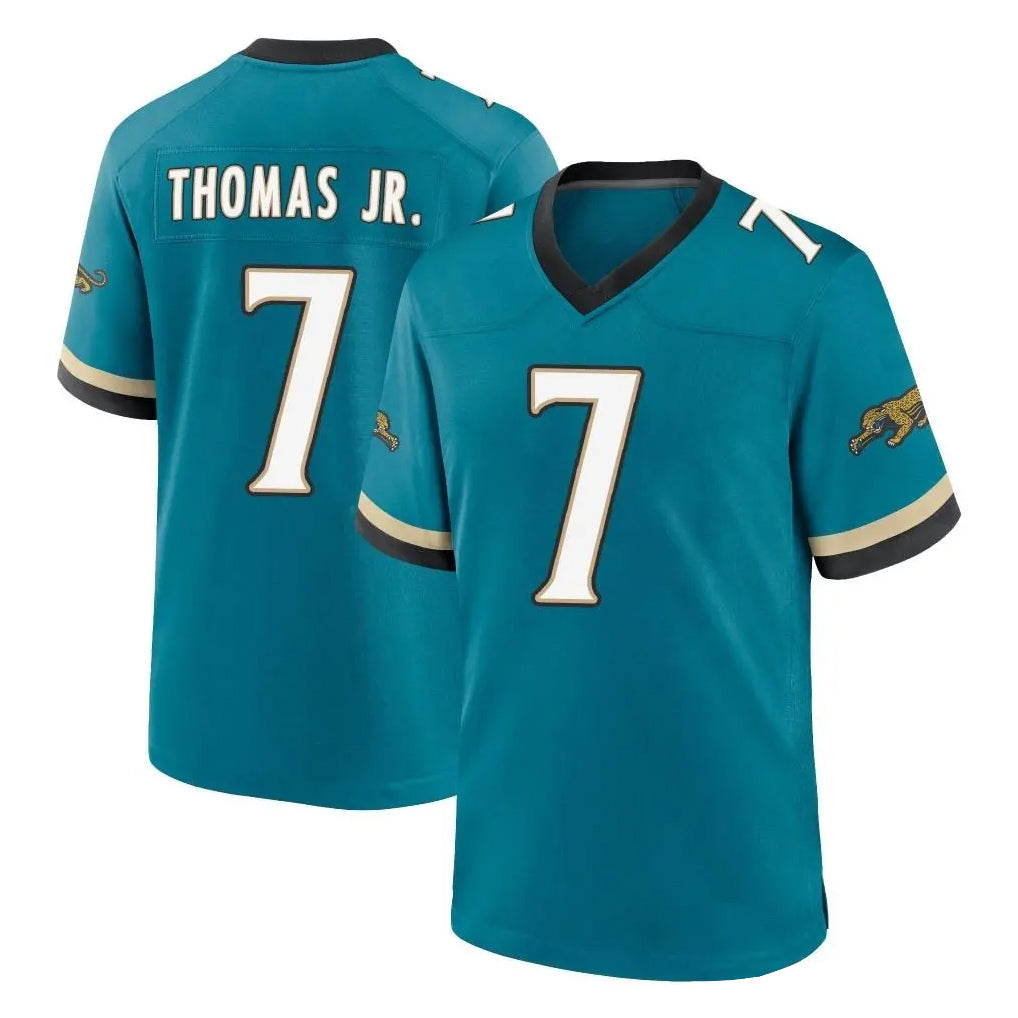 Punc J.Jaguars #7 Brian Thomas Jr. Player Teal Prowler Throwback Limited Home Game Stitched Jerseys