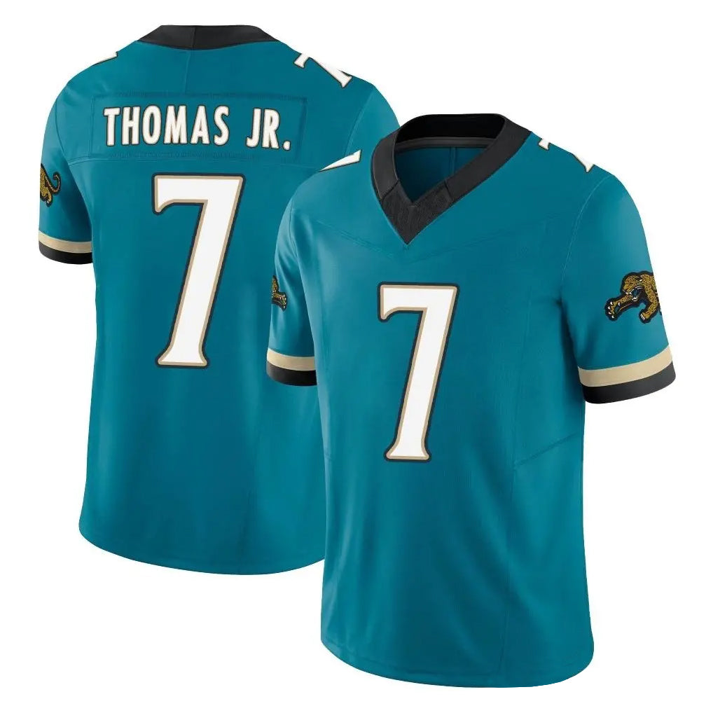 Punc J.Jaguars #7 Brian Thomas Jr. Player Teal Prowler Throwback Vapor F.U.S.E. Limited Home Game Stitched Jerseys