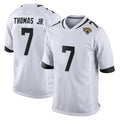 Punc J.Jaguars #7 Brian Thomas Jr. Player White Home Game Stitched Jerseys