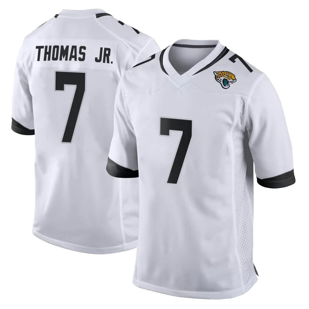 Punc J.Jaguars #7 Brian Thomas Jr. Player White Home Game Stitched Jerseys