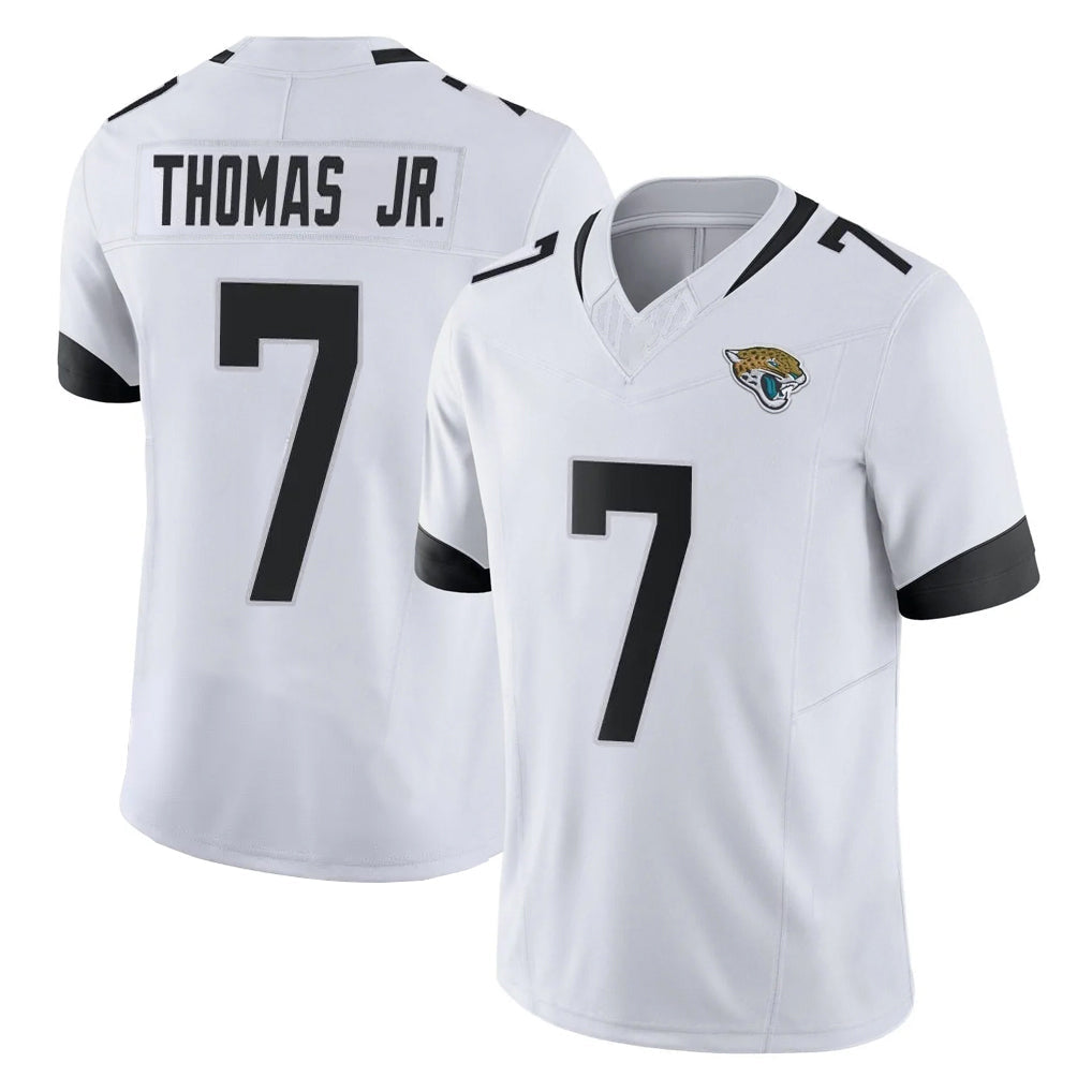 Punc J.Jaguars #7 Brian Thomas Jr. Player White Vapor F.U.S.E. Limited Home Game Stitched Jerseys