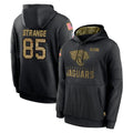 Punc J.Jaguars #85 Brenton Strange Player Black Salute to Service Hoodies Limited Game Stitched Jerseys