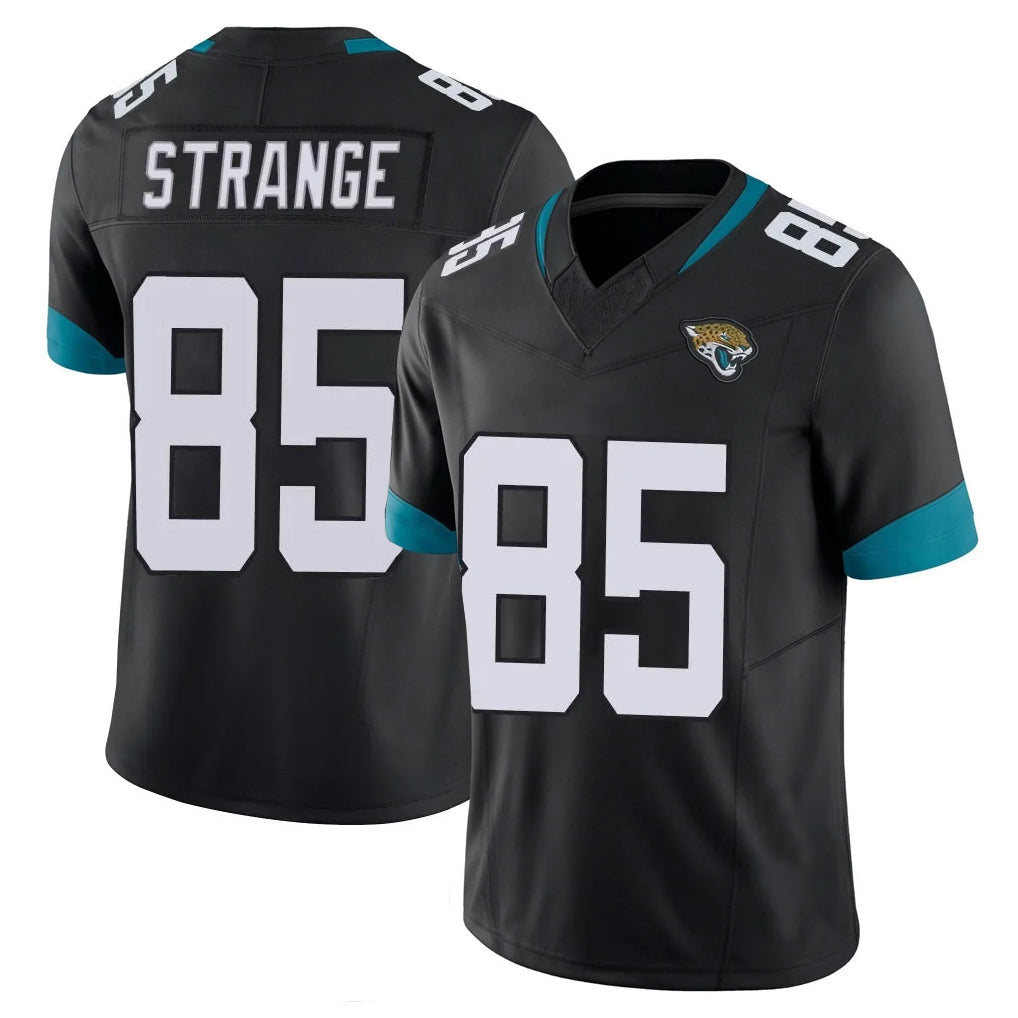 Punc J.Jaguars #85 Brenton Strange Player Black Vapor F.U.S.E. Limited Home Game Stitched Jerseys