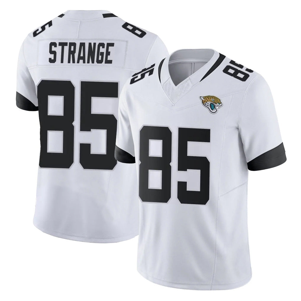 Punc J.Jaguars #85 Brenton Strange Player White Vapor F.U.S.E. Limited Home Game Stitched Jerseys