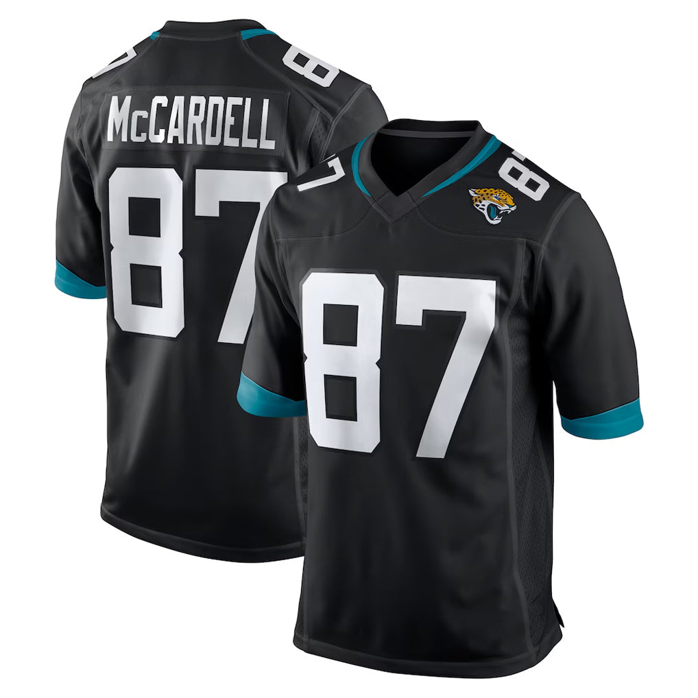 Punc J.Jaguars #87 Keenan McCardell Player Black Home Game Stitched Jerseys