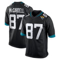Punc J.Jaguars #87 Keenan McCardell Player Black Home Game Stitched Jerseys
