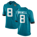 Punc J.Jaguars #8 Mark Brunell?Player Teal Home Game Stitched Jerseys