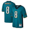 Punc J.Jaguars #8 Mark Brunell?Player Teal Mitchell & Ness Legacy Home Game Stitched Jerseys