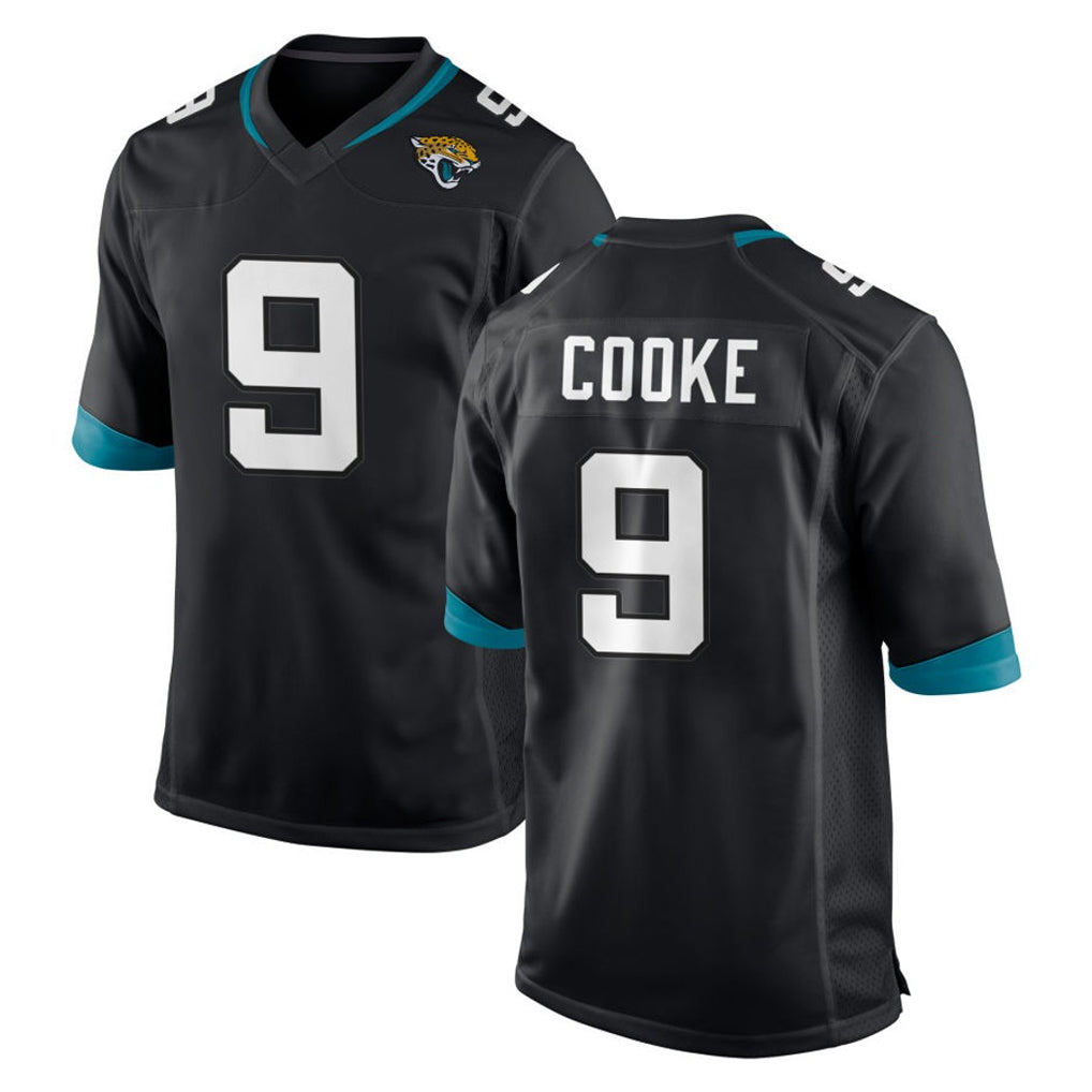 Punc J.Jaguars #9 Logan Cooke Player Black Home Game Stitched Jerseys