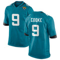 Punc J.Jaguars #9 Logan Cooke Player Teal Home Game Stitched Jerseys
