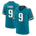 Punc J.Jaguars #9 Logan Cooke Player Teal Prowler Throwback Limited Home Game Stitched Jerseys