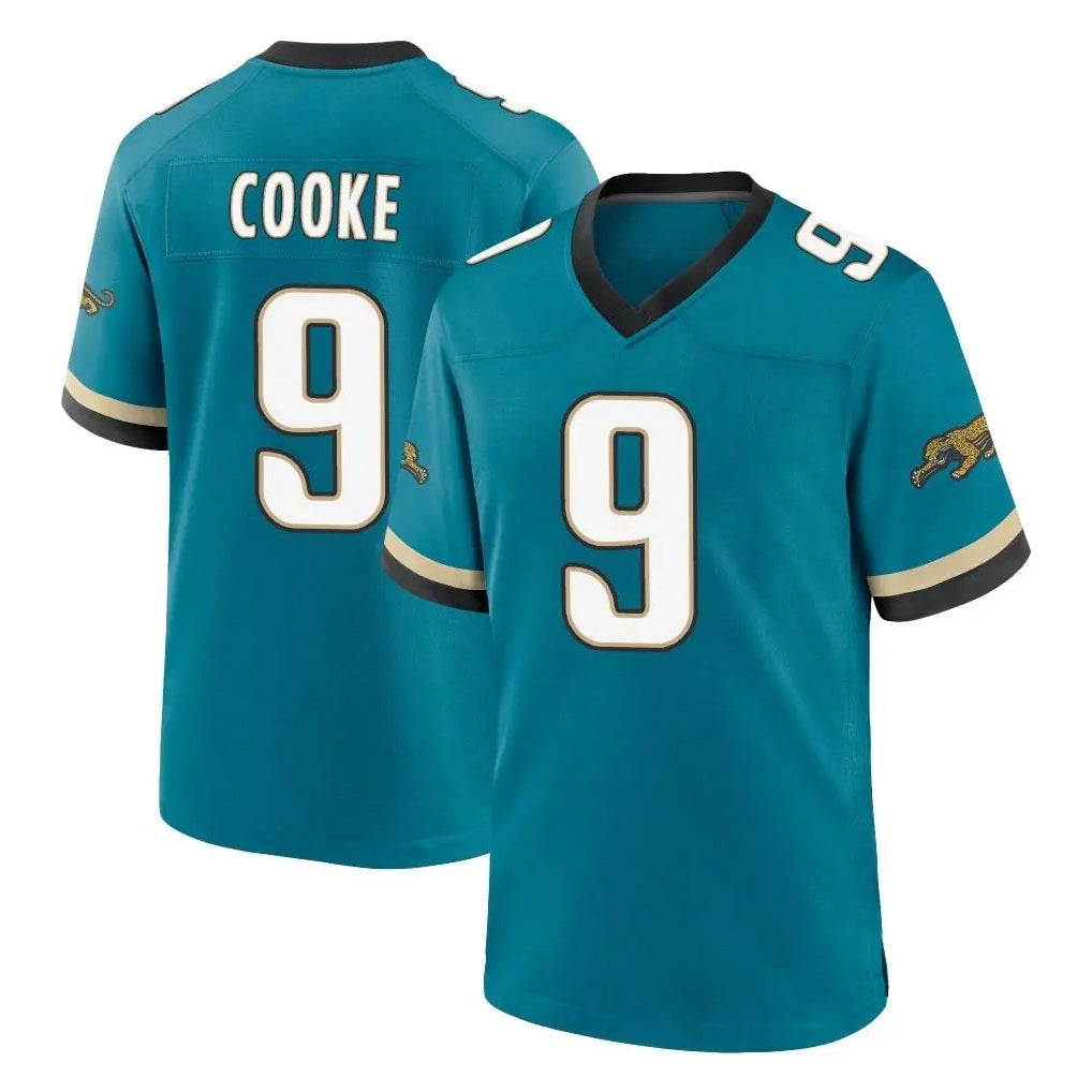 Punc J.Jaguars #9 Logan Cooke Player Teal Prowler Throwback Limited Home Game Stitched Jerseys