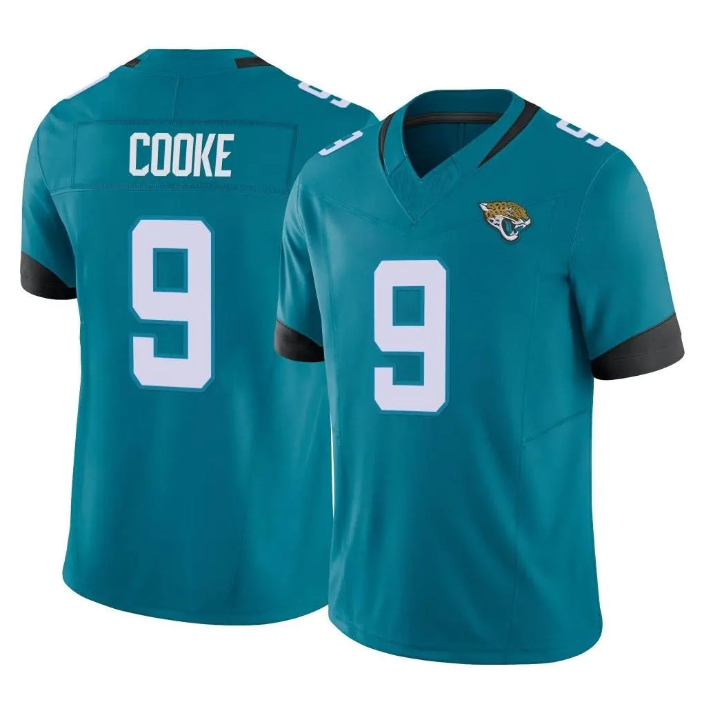 Punc J.Jaguars #9 Logan Cooke Player Teal Vapor F.U.S.E. Limited Home Game Stitched Jerseys
