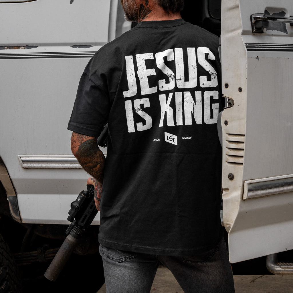 Crovyie cheap jerseys Ordering Jesus Is King Heavyweight Men's T-Shirt
